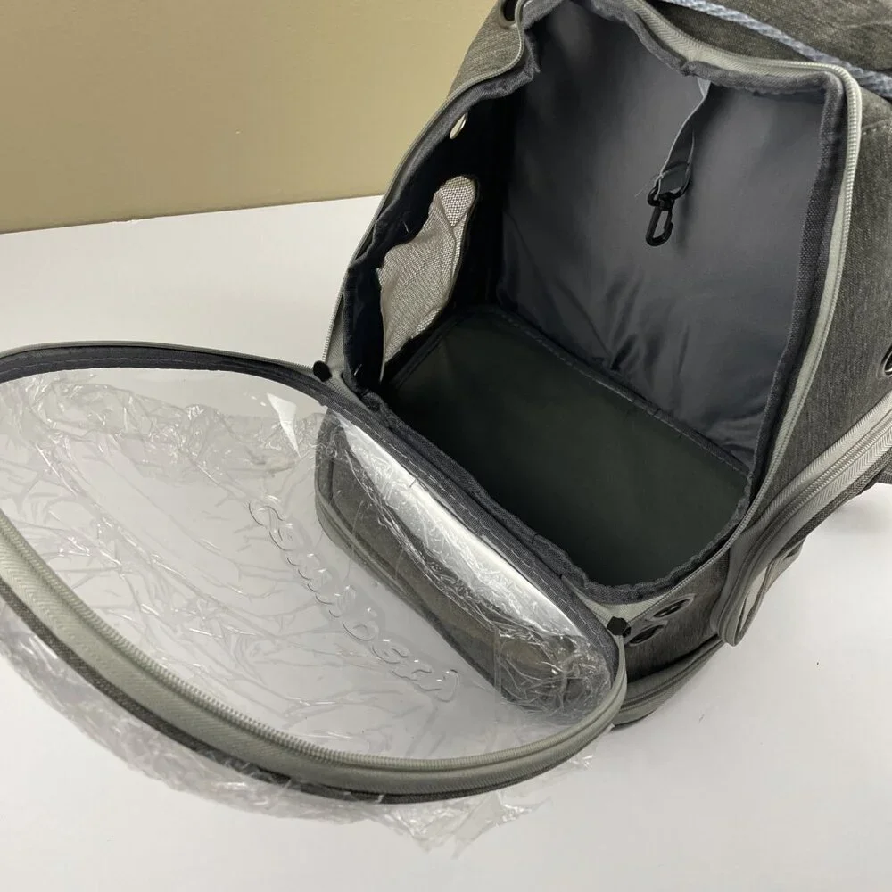 Cawypety Pet Carrier Backpack for Cats & Small Dogs Outdoor Travel Vented Dome